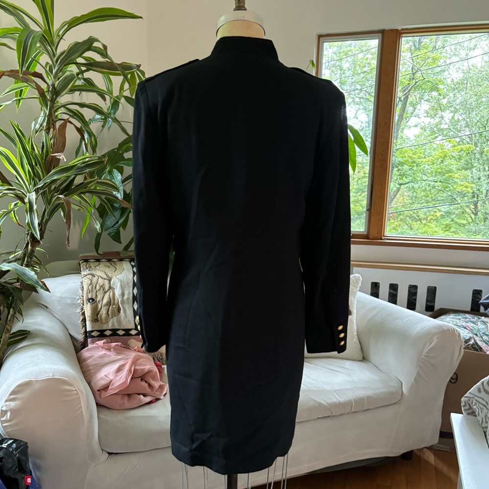 Vintage 1980’s FRED HAYMAN of BEVERLY HILLS wool gold-button jacket dress!!!! - Picture 4 of 8